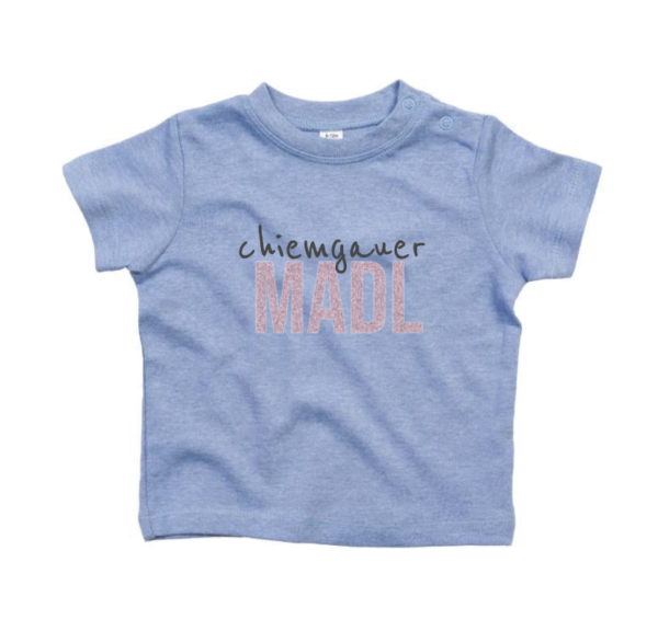 Baby T-Shirt – Chiemgauer Madl - Blau