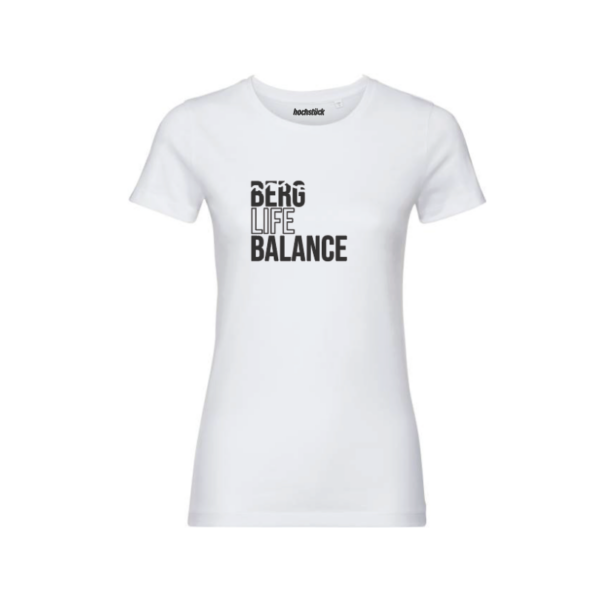 Hochstück – Berg Life Balance – T-Shirt - Weiss