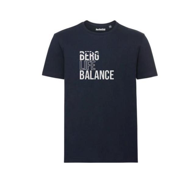 Hochstück – Berg Life Balance – T-Shirt - Navy