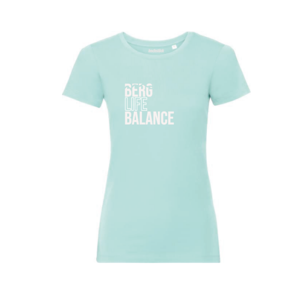 Hochstück – Berg Life Balance – T-Shirt - Türkis